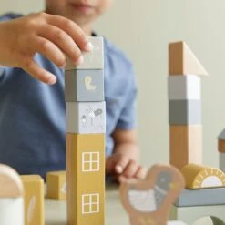 Holzbausteine In Box Blue Von Little Dutch -Babyprodukte Geschäft hersteller little dutch holzbausteine in box blue 5