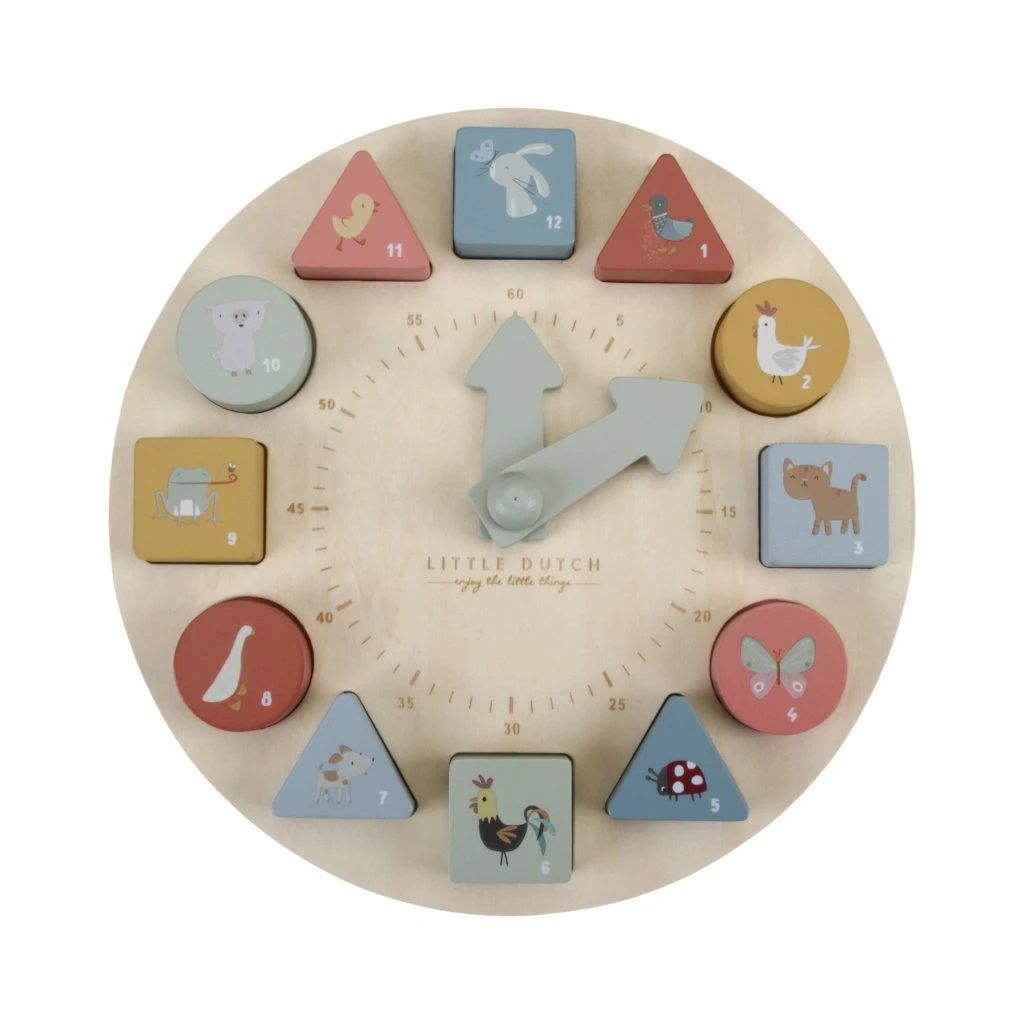 Little Dutch Kinder-Holz-Puzzle-Uhr 3 Little Dutch Kinder-Holz-Puzzle-Uhr – Bild 3