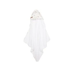 Weiches Kapuzenhandtuch - Sailors Bay White Von Little Dutch