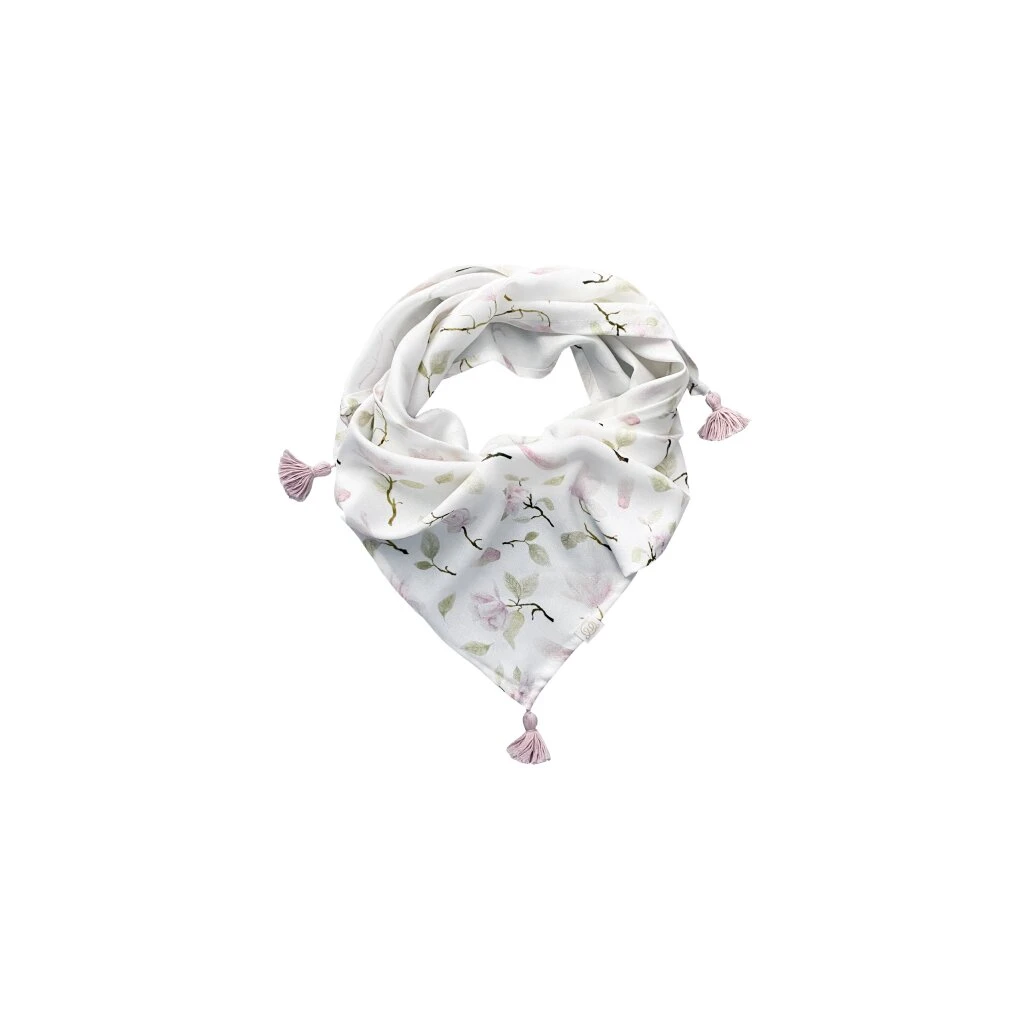 Bambus-Quasten-Schal Magnolia Rosa Von Maylily 1 Bambus-Quasten-Schal Magnolia Rosa Von Maylily