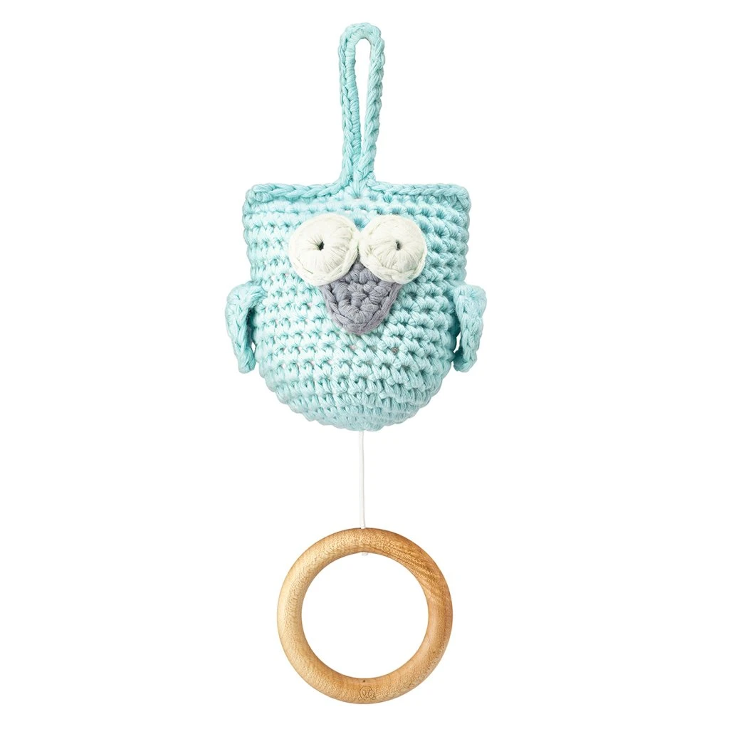 Häkel Spieluhr Eule - Mint (Twinkle Twinkle Little Star) Von Maylily 1 Häkel Spieluhr Eule - Mint (Twinkle Twinkle Little Star) Von Maylily