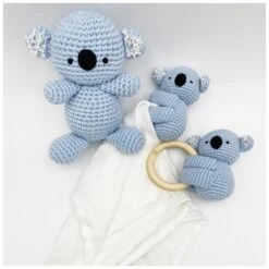 Kuscheltuch Bambus Koala Hellblau Von Maylily -Babyprodukte Geschäft hersteller maylily kuscheltuch bambus koala hellblau 2