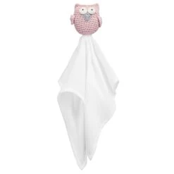 Kuscheltuch Eule Rosa Von Maylily