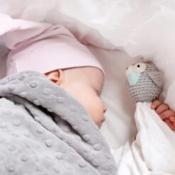 Kuscheltuch XL Eule Grau Mit Mint 60cm Von Maylily -Babyprodukte Geschäft hersteller maylily kuscheltuch xl eule grau mit mint 60 cm 3