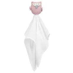 Kuscheltuch XL Eule Rosa 60cm Von Maylily