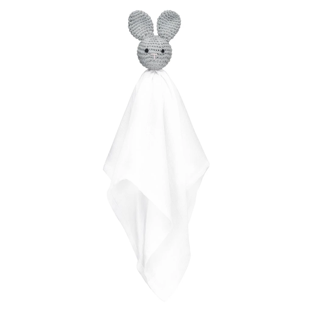 Kuscheltuch XL Hase Grau 60cm Von Maylily 1 Kuscheltuch XL Hase Grau 60cm Von Maylily