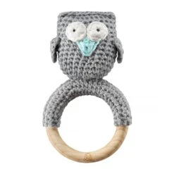 Rassel Eule Grau Mit Mint Von Maylily