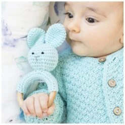 Rassel Hase Mint Von Maylily -Babyprodukte Geschäft hersteller maylily rassel hase mint 3