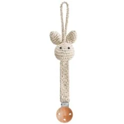 Schnullerkette Hase Beige Von Maylily