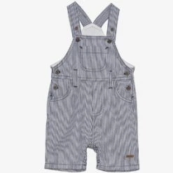 Minymo Baby-Latzhose Blau-weiß Gestreift