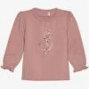 Minymo Baby-Shirt Blumenranke Altrosa