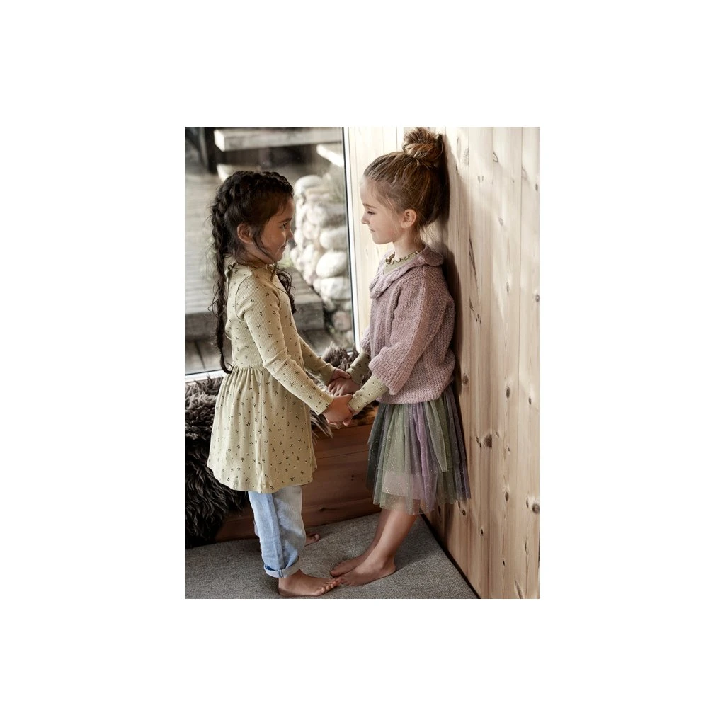 Minymo Kinder-Glitzer-Tüll-Rock Lila Grün 2 Minymo Kinder-Glitzer-Tüll-Rock Lila Grün – Bild 2