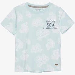 Minymo Kinder-T-Shirt Pastell-blau