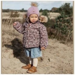 Minymo Kinder-Winter-Jacke Bl&uuml;mchen