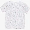 Minymo T-Shirt Blumenwiese Wei&szlig;