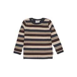 T-shirt LS Y/D Rib Collegiate Blue Von Minymo