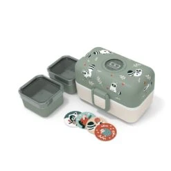 Monbento Kinder-Brotdose Tresor Waschb&auml;r Gr&uuml;n -Babyprodukte Geschäft hersteller monbento kinder brotdose tresor waschbaer gruen 4