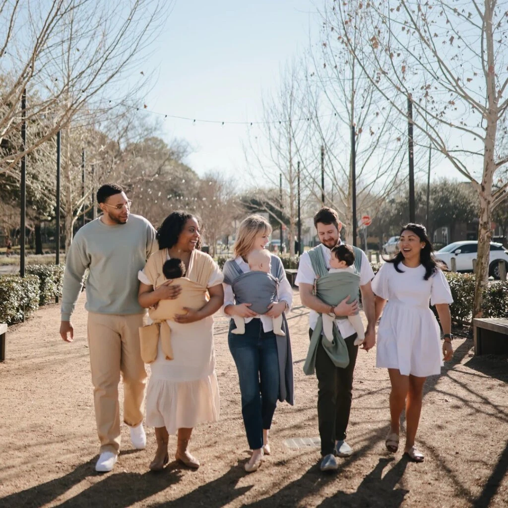 Mushie Baby-Tragetuch Grau 4 Mushie Baby-Tragetuch Grau – Bild 4