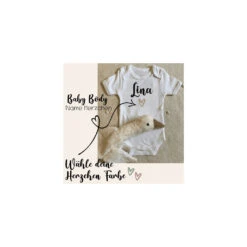 Body Mit Namen - Herz Gold Personalisiert #madebymylovelyfashion