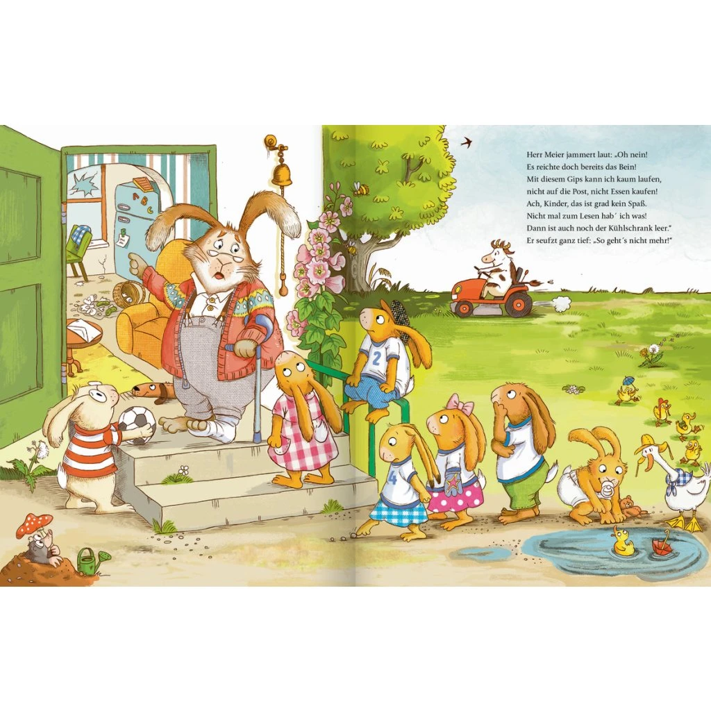 Buch - Wenn Sieben Wilde Kleine Hasen Dem Nachbarn Gleich Zu Hilfe Rasen Von Oetinger 3 Buch - Wenn Sieben Wilde Kleine Hasen Dem Nachbarn Gleich Zu Hilfe Rasen Von Oetinger – Bild 3