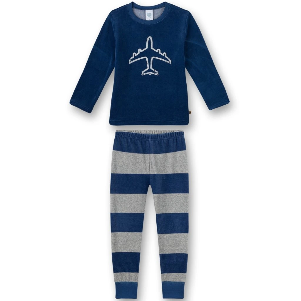 Nicki-Schlafanzug Flugzeug Sanetta 1 Nicki-Schlafanzug Flugzeug Sanetta