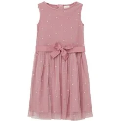 S.Oliver Festliches T&uuml;ll-Kleid Punkte Rosa