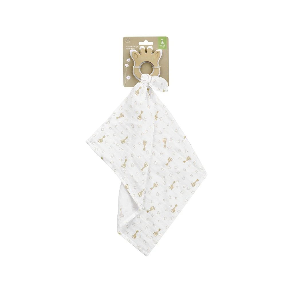 So Pure Schmusetuch Mit Kautschuk-Beißring Von Sophie La Girafe 3 So Pure Schmusetuch Mit Kautschuk-Beißring Von Sophie La Girafe – Bild 3