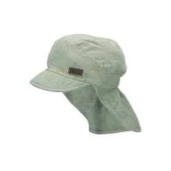 Kinder-Schirmm&uuml;tze Mint Mit Nackenschutz Und Safari-Motiven Von Sterntaler