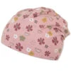 Sterntaler Kinder-Slouch-Beanie M&uuml;tze In Zartrosa Mit Blumen UV 50+