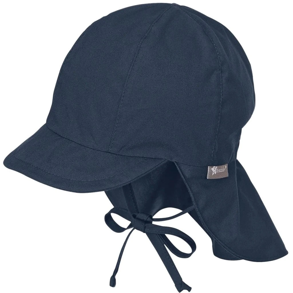 Sterntaler Schirmmütze Nackenschutz UV-Popeline Bio Blau 1 Sterntaler Schirmmütze Nackenschutz UV-Popeline Bio Blau
