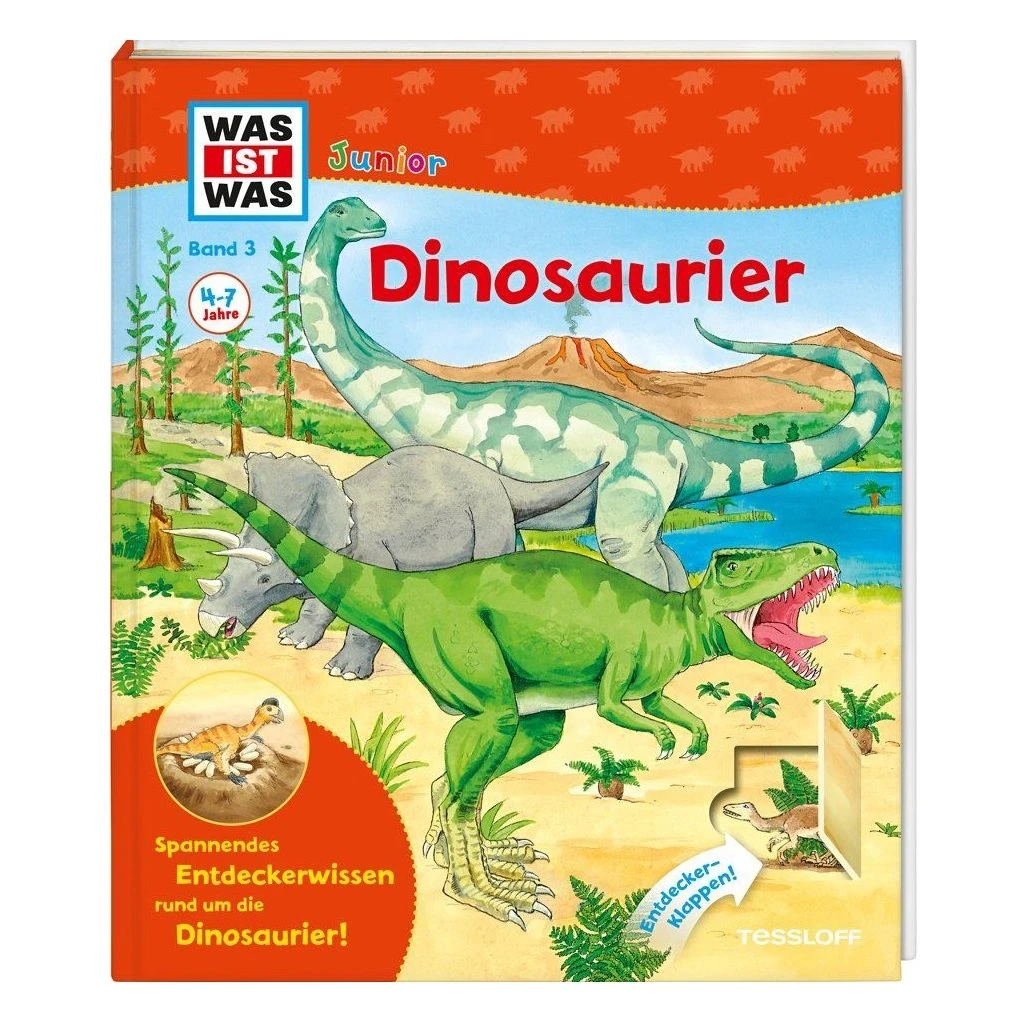 Kinderbuch WAS IST WAS Junior Band 3. Dinosaurier Von Tessloff 1 Kinderbuch WAS IST WAS Junior Band 3. Dinosaurier Von Tessloff