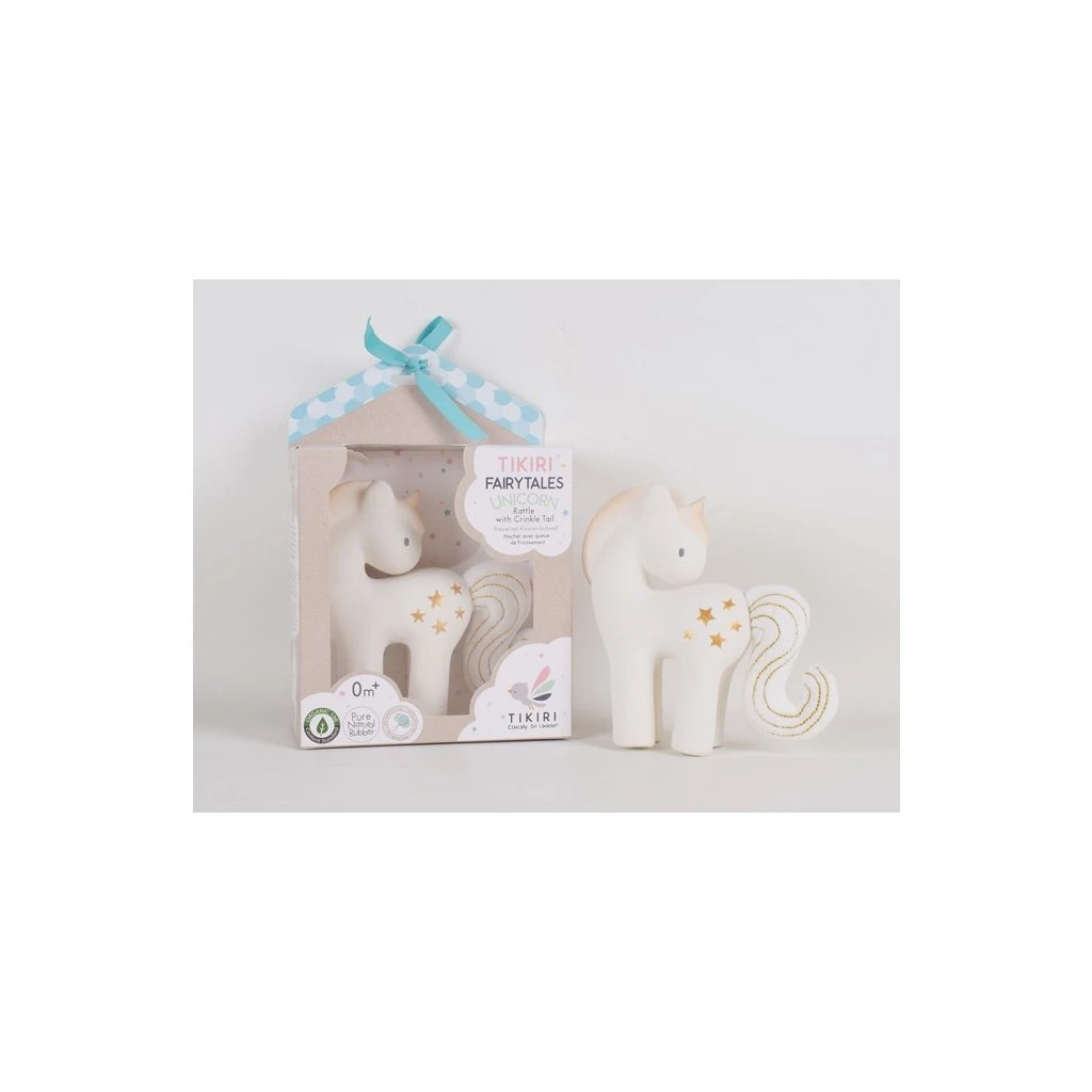 Kautschuk Rassel Einhorn - Leuchtender Stern Von Tikiri 2 Kautschuk Rassel Einhorn - Leuchtender Stern Von Tikiri – Bild 2