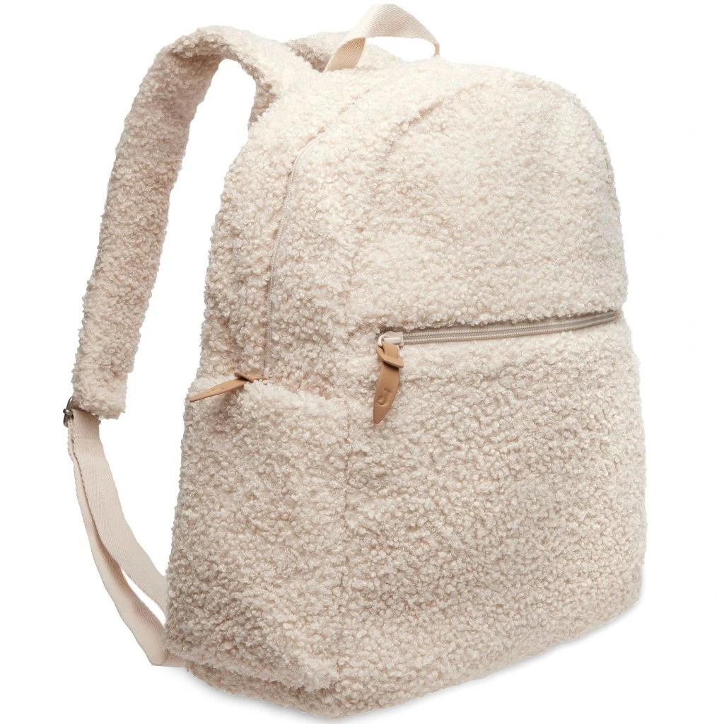 Jollein Wickeltasche Rucksack Boucle Natur 1 Jollein Wickeltasche Rucksack Boucle Natur